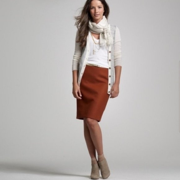𝅺GORGEOUS Cinnamon StickPerfect Pencil SkirtCrepe Pencil Slim Skirt Work